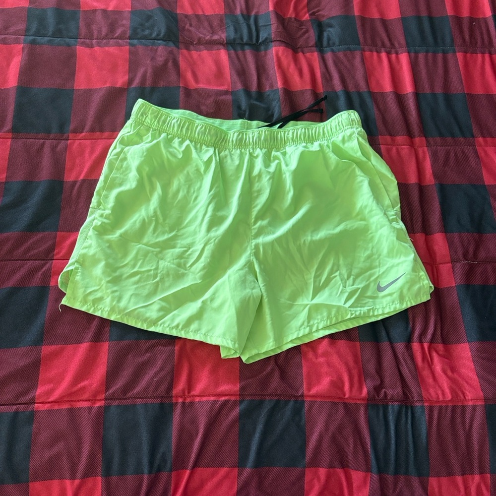 Nike men's Bright Lime Athletic Shorts